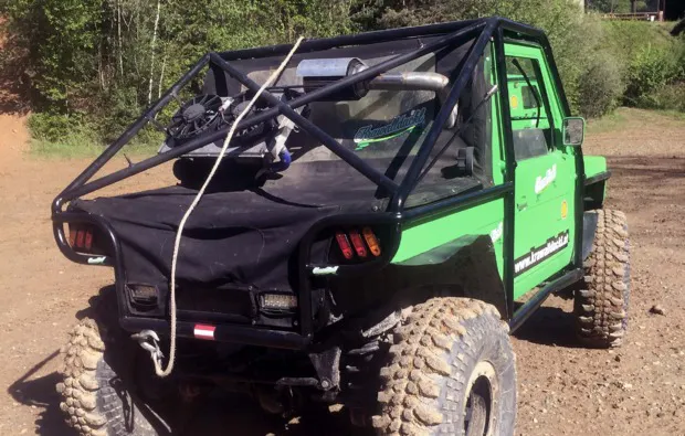 Mercedes Puch G offroad fahren in Stockerau - 5