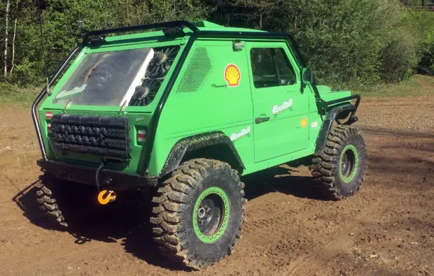 Mercedes Puch G offroad fahren in Stockerau - 6