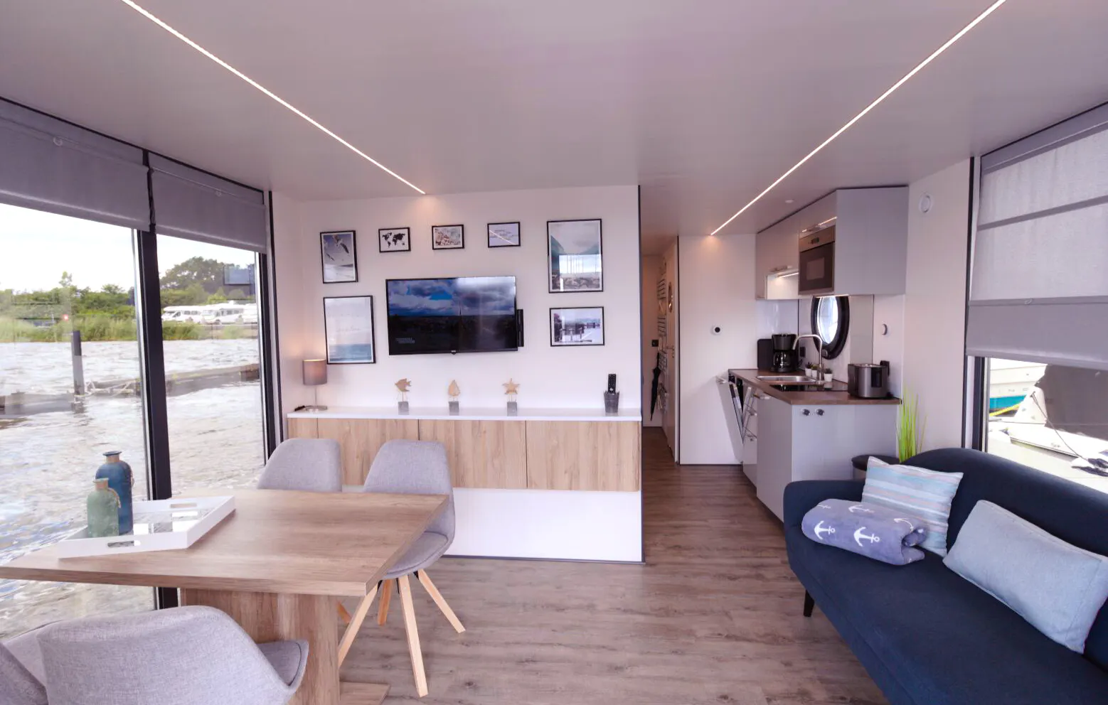 Hausboot Übernachtung mit Sauna Schleswig für 4 (2 Nächte) - 5