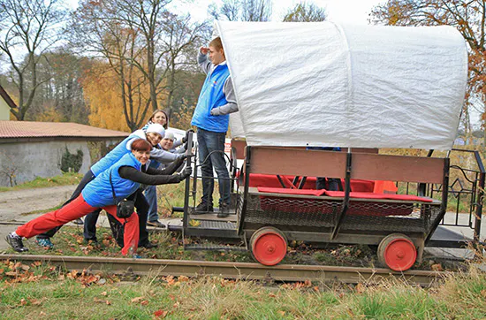 Kurzurlaub mit Draisinenfahrt in Brandenburg für 2 - 6