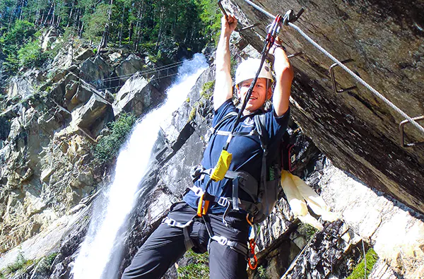 Klettersteig Tour am Lehnerwasserfall Sautens - 6