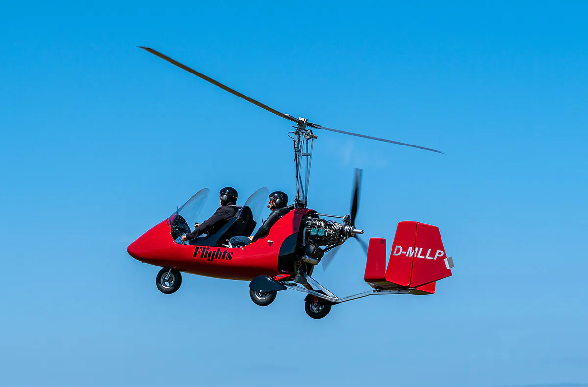 Tragschrauber Rundflug Grube - 5