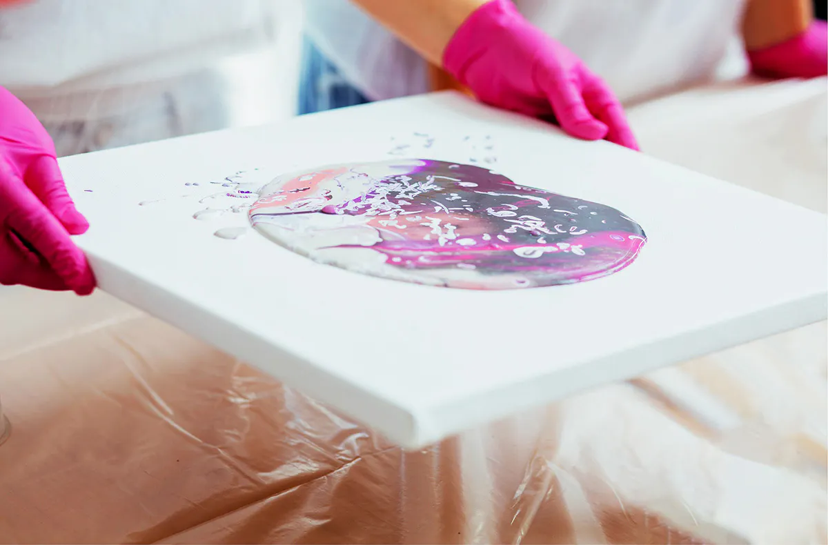 Acrylic Pouring Workshop Hemmingen - 5