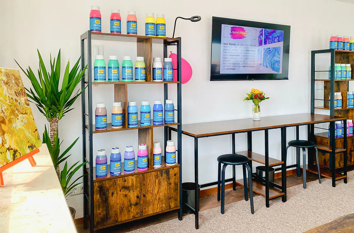 Acrylic Pouring Workshop Hemmingen - 7