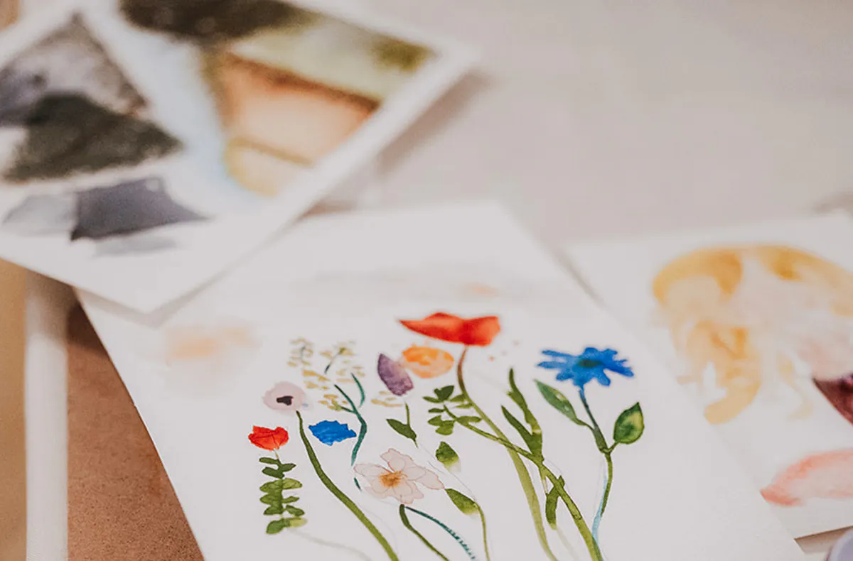 Aquarellkurs Berlin mit Weinprobe - 5