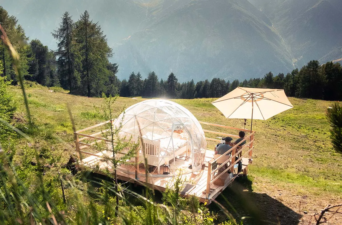 Bubble Übernachtung in der Sternengucker Suite für 2 (1 Nacht) in Wallis - 3