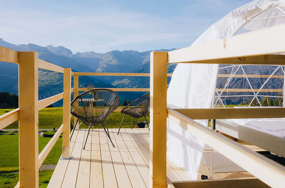 Bubble Übernachtung in der Bergfenster- Suite für 2 (1 Nacht) in Graubünden - 3