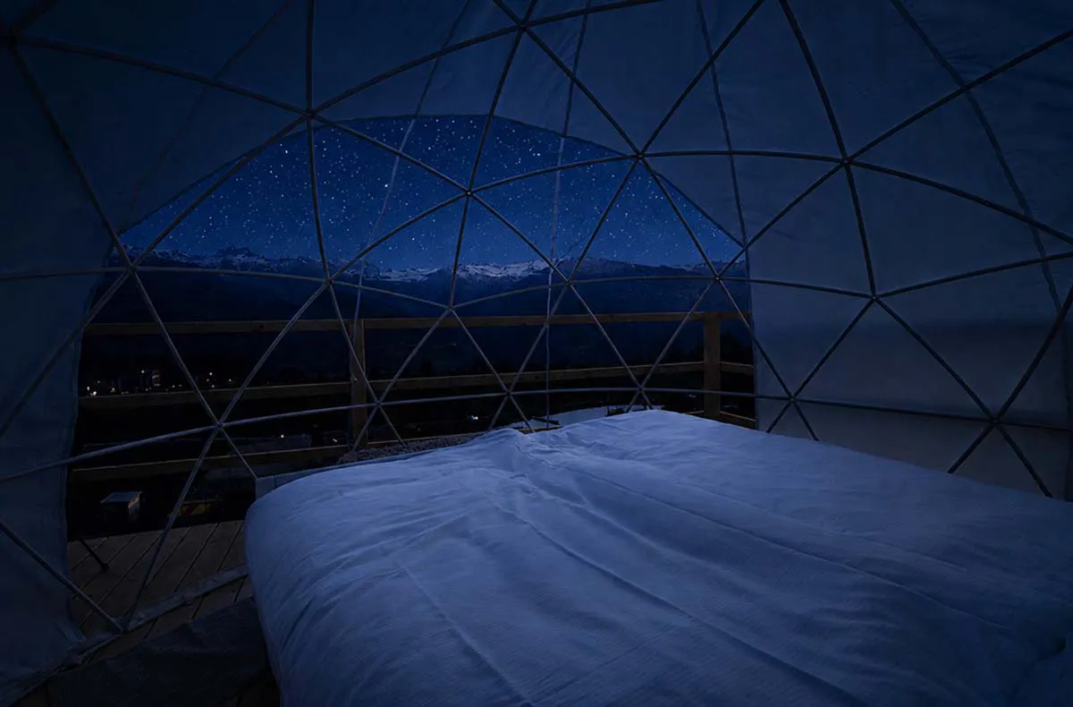 Bubble Übernachtung in der Bergfenster- Suite für 2 (1 Nacht) in Graubünden - 7