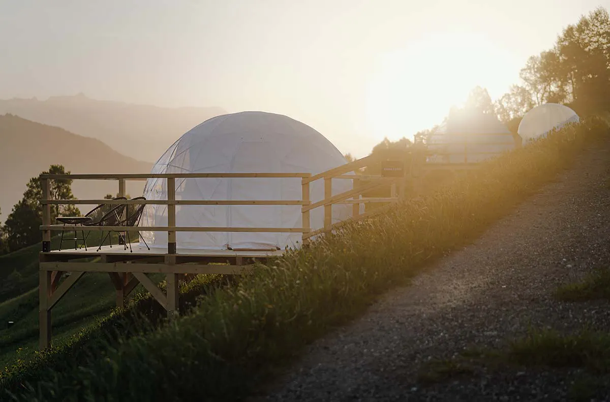 Bubble Übernachtung in der Bergfenster- Suite für 2 (1 Nacht) in Graubünden - 9