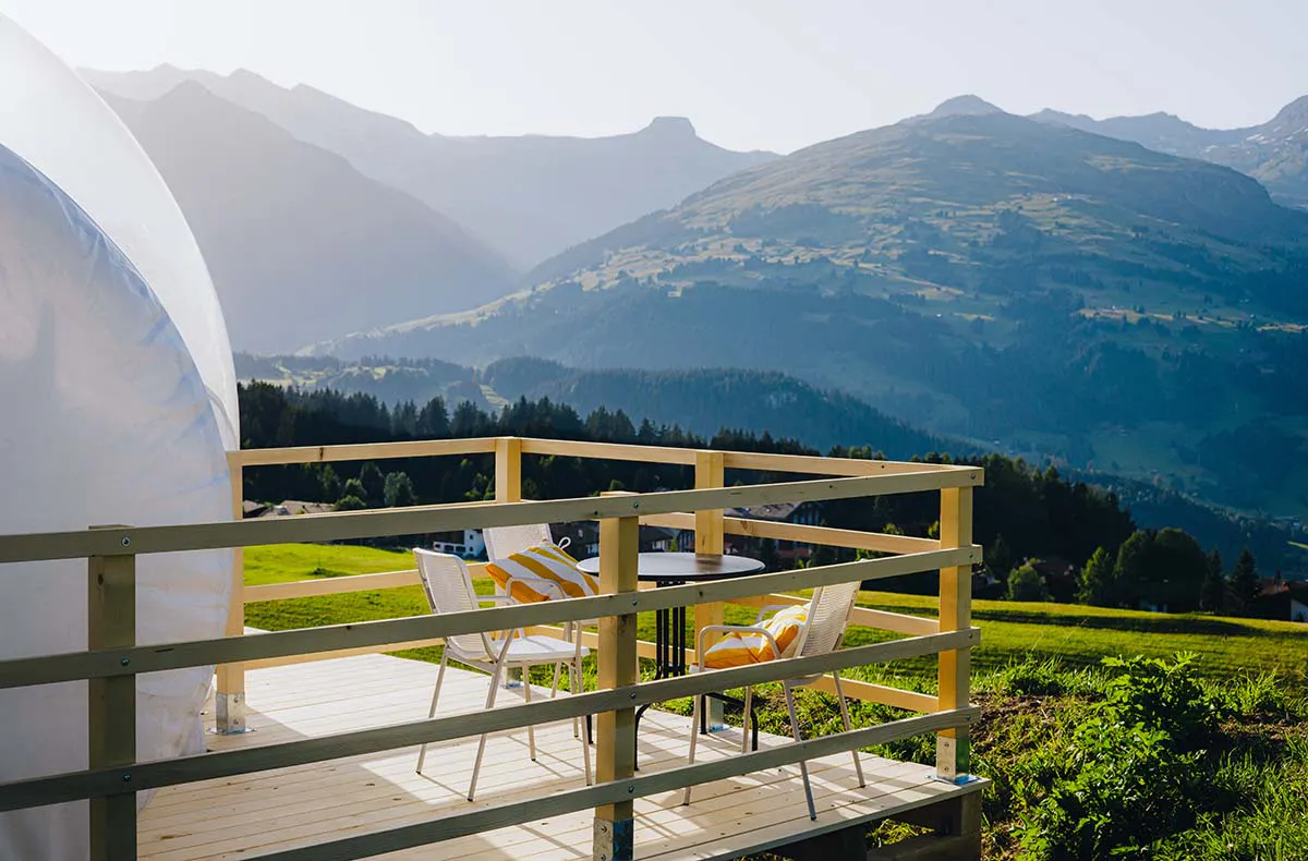 Bubble Übernachtung in der Deluxe- Suite für 2 (1 Nacht) in Graubünden - 3
