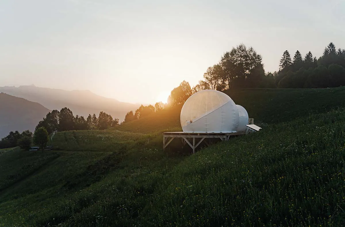 Bubble Übernachtung in der Deluxe- Suite für 2 (1 Nacht) in Graubünden - 9
