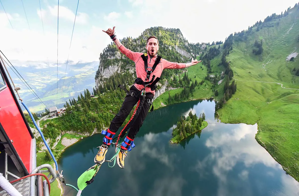 Bungee springen am Stockhorn - 2