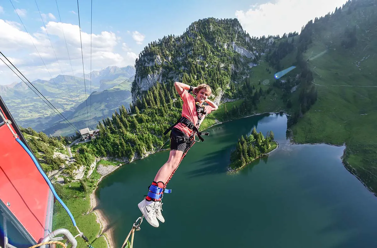Bungee springen am Stockhorn - 5