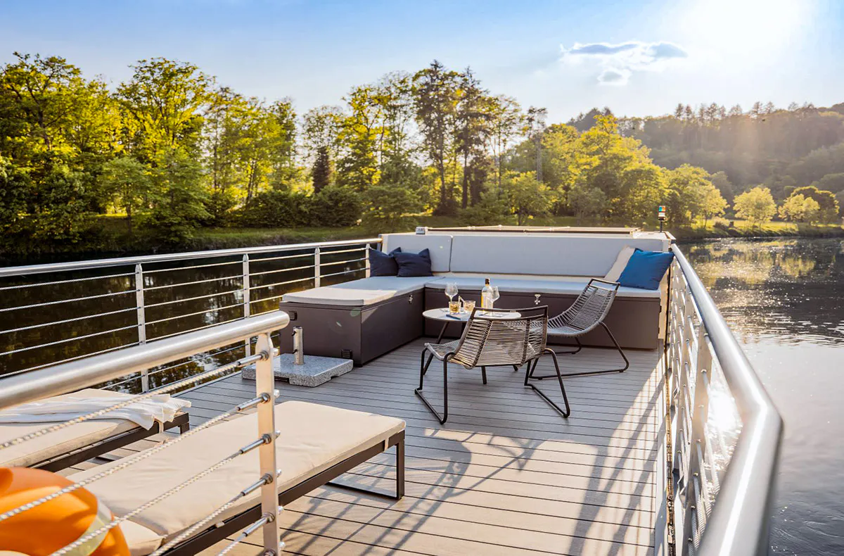 Elektro Hausboot Übernachtung Mettlach für bis zu 4 (2 Nächte) - 8