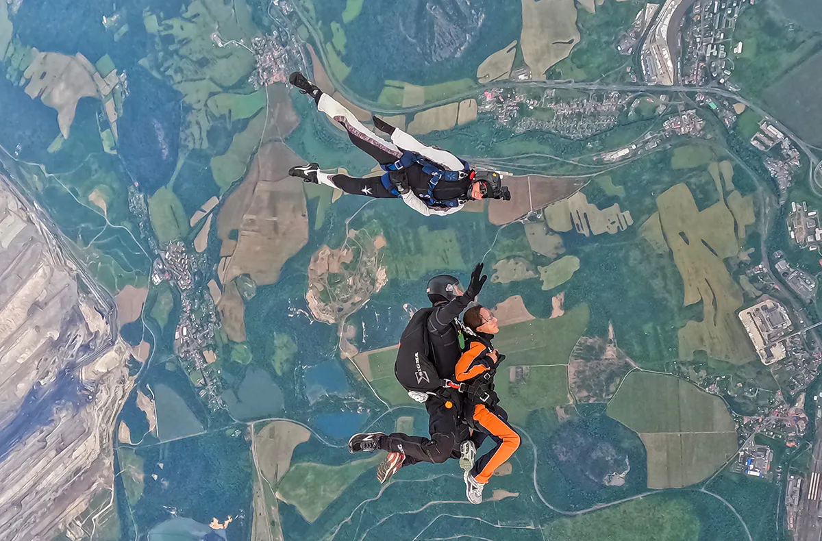 Fallschirm Tandemsprung in Most (Tschechien) - 6