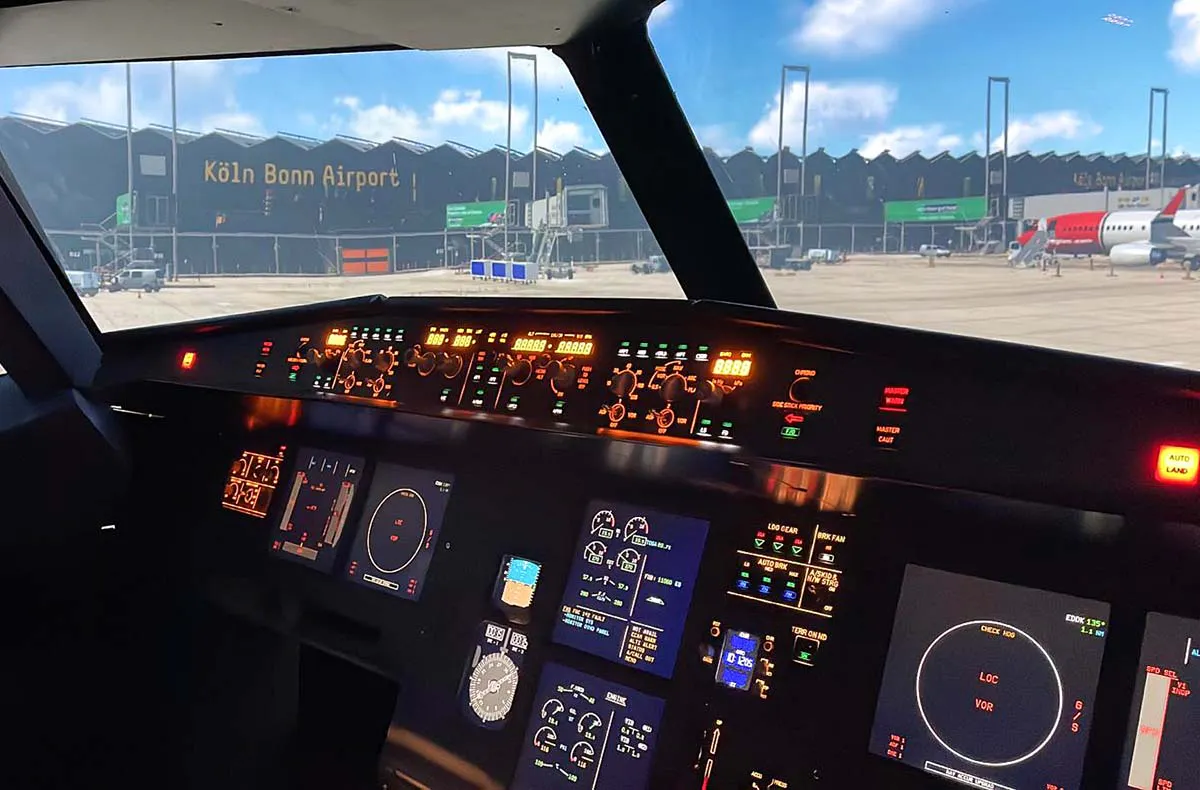 Flugsimulator Hamburg (A320 - Economy lang) - 3