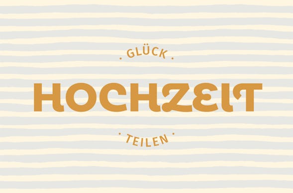 Flexibles Geschenk Hochzeit (Streifen)