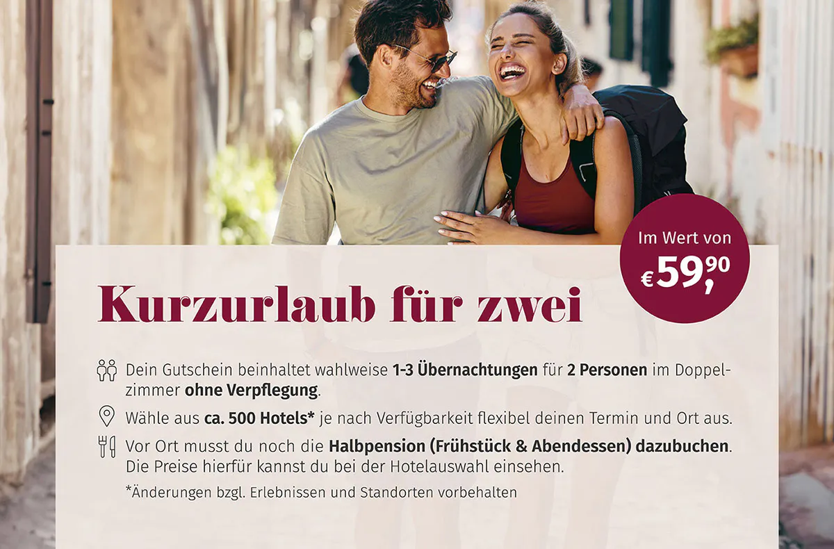 Geschenkbox Kurzurlaub für Zwei - 5