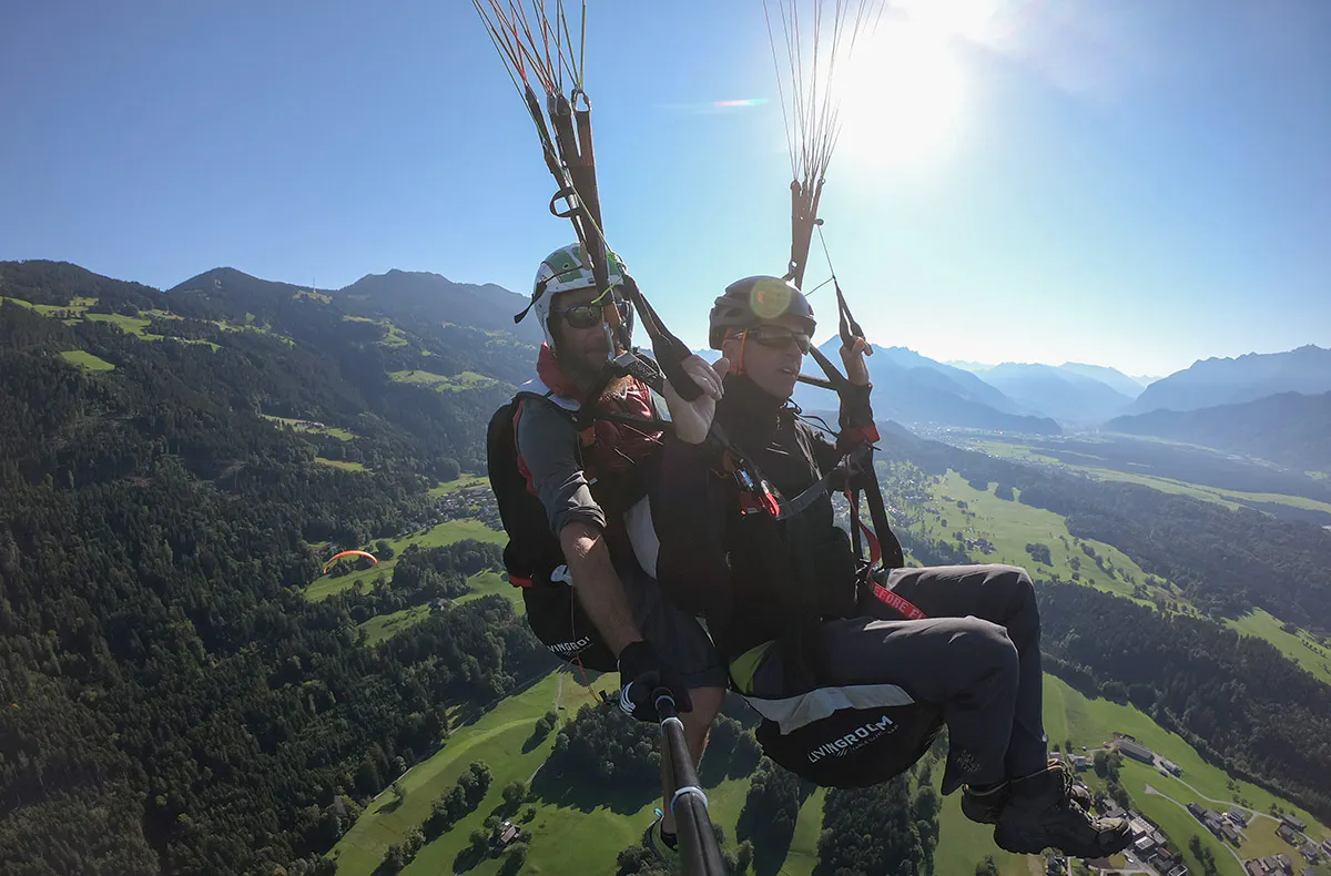 Gleitschirm Tandemflug Bartholomäberg - 5