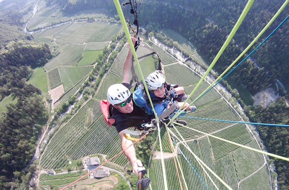 Gleitschirm Tandemflug für Kinder Saltaus