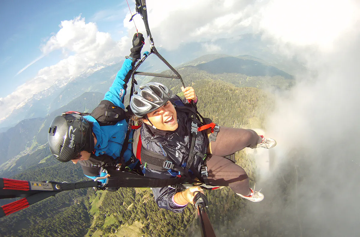 Gleitschirm Tandemflug Meransen für 2 - 6