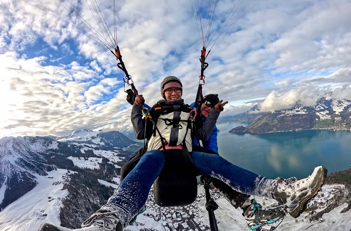 Gleitschirm Thermikflug Ennetbürgen - 6