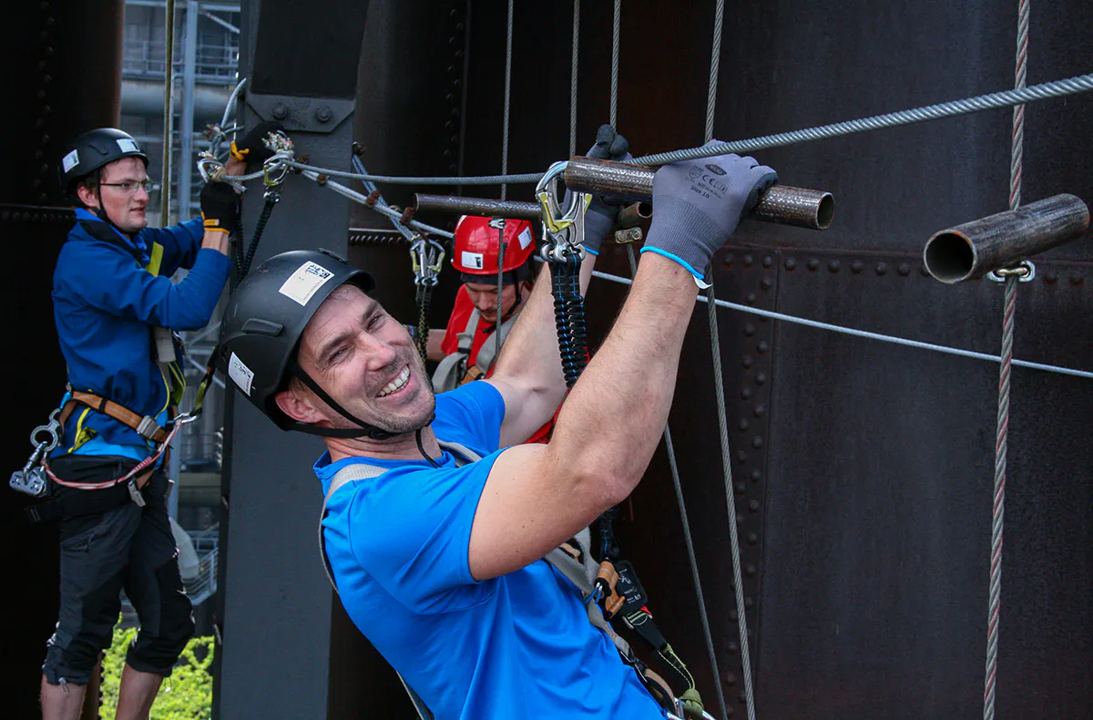 Hochseilgarten im Stahlwerk in Duisburg - 5