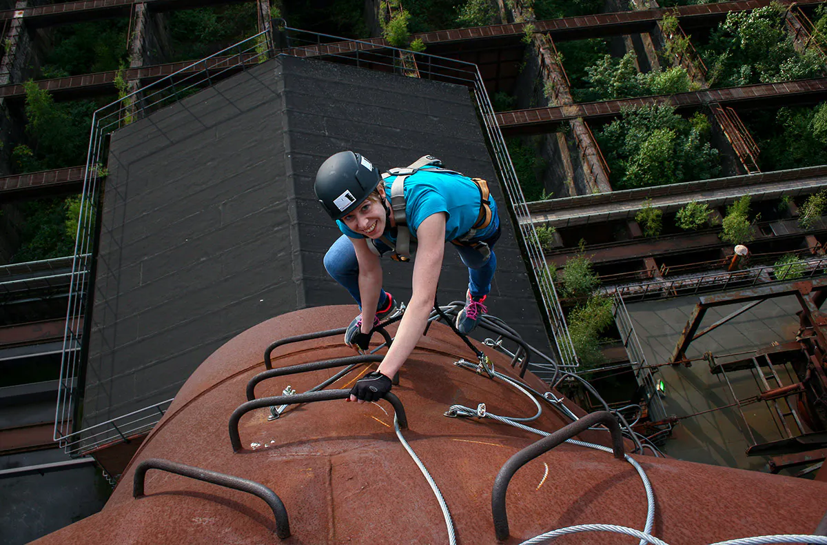 Hochseilgarten im Stahlwerk in Duisburg - 6