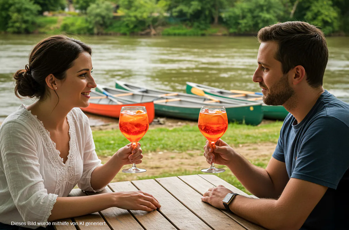 Kanufahrt Bad Abbach mit Aperol Spritz - 5