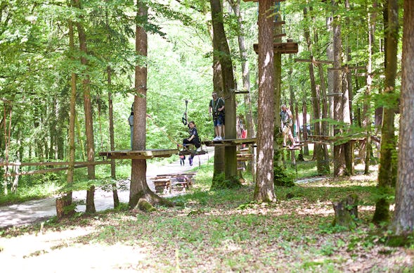 Kletterparcours im Waldseilgarten Veilbronn für 2