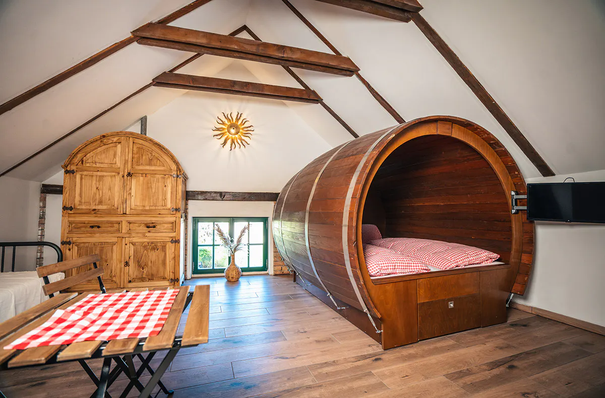 Kurzurlaub im Weinfass für 6 Grub an der March (2 Nächte) - 6