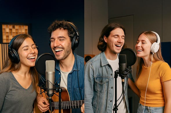 Song aufnehmen für 2 Mannheim