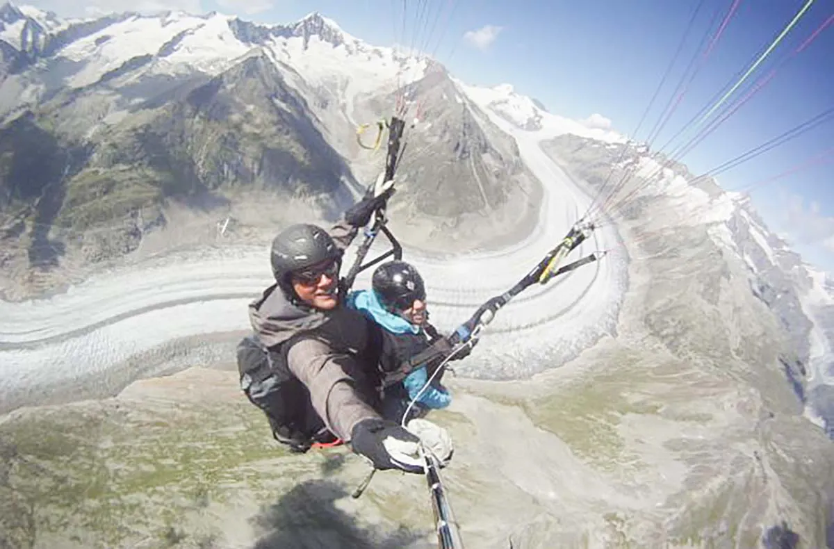 Gleitschirm-Tandemflug Fiesch (45 Min.) - 2