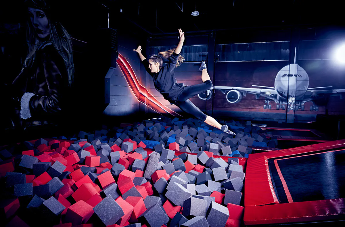 Trampolinhalle Wiesbaden für 2 - 7