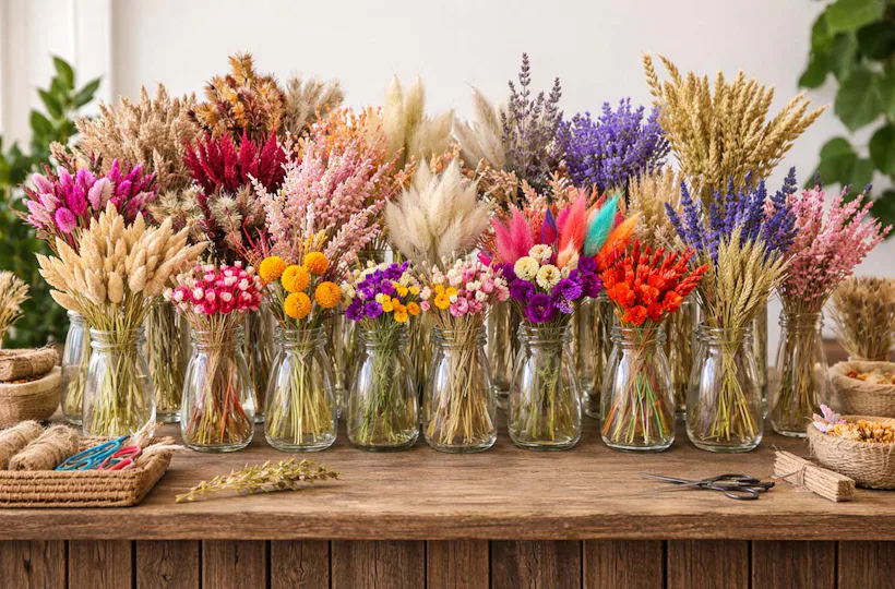 Trockenblumen Strauß selber machen Pliening