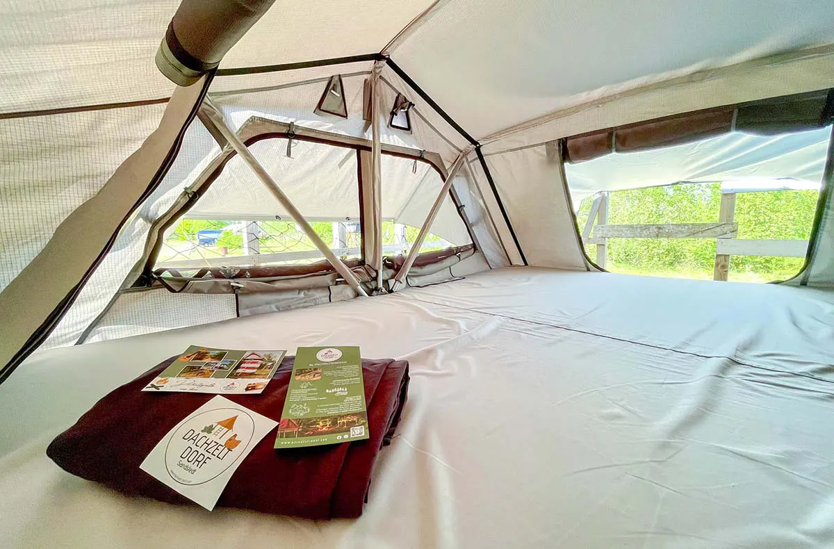 Außergewöhnlich Übernachten im Dachzelt Sandsted für 2 - 7